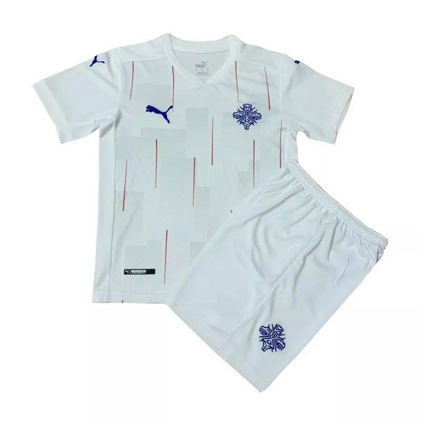 Maglia Islanda Away Bambino 2020 Bianco